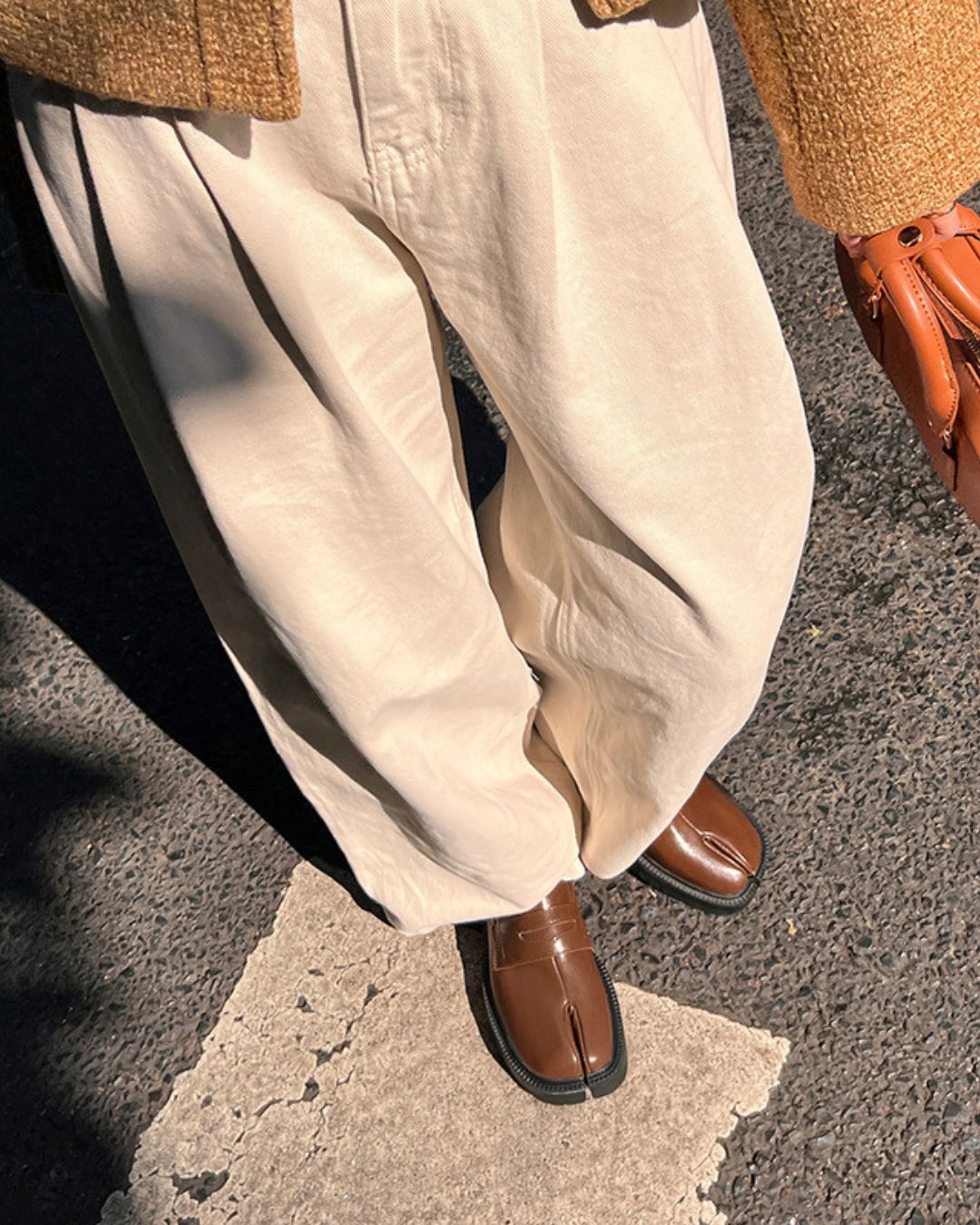 Mocassins à plateforme Tabi