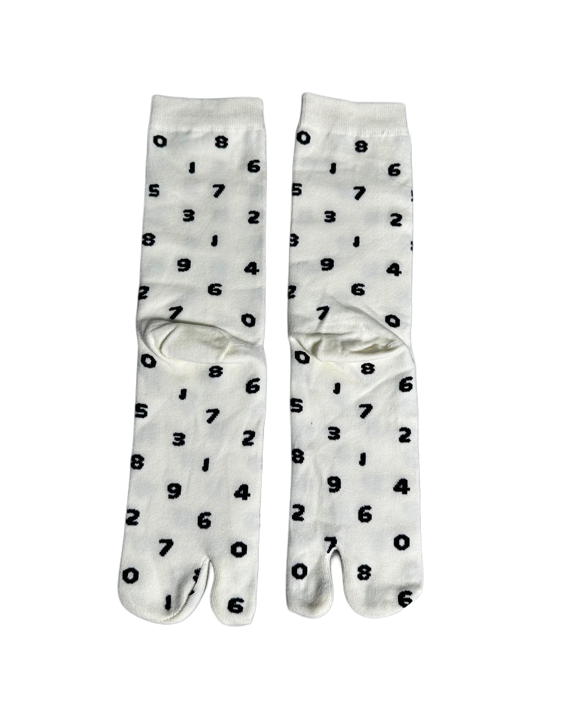 Chaussettes Tabi numérotées